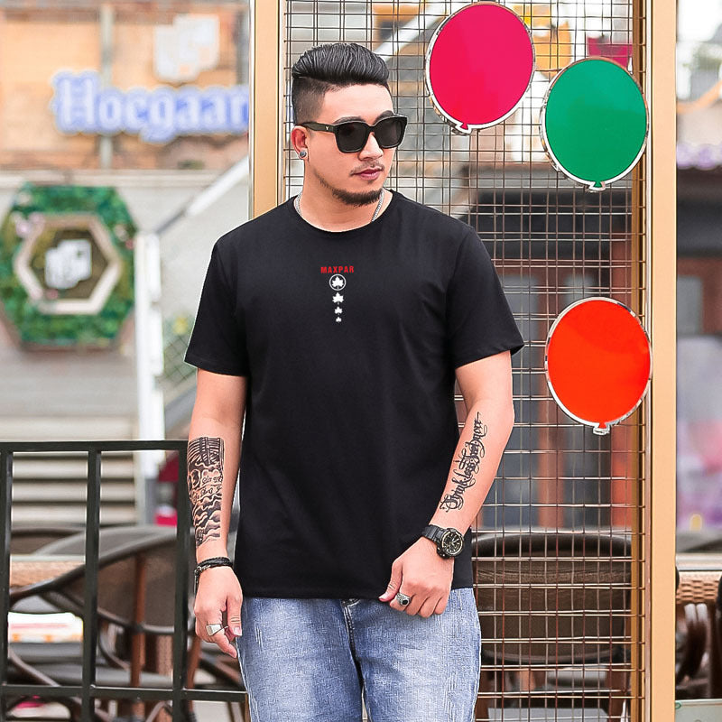 Summer Plus Size Men's Print Plus Size T Shirt Angelwarriorfitness.com