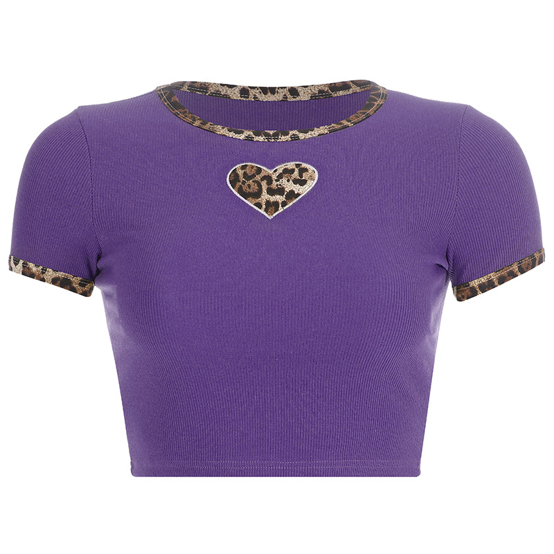 Summer Crop Top Short Sleeve Retro Ladies T-Shirt Angelwarriorfitness.com