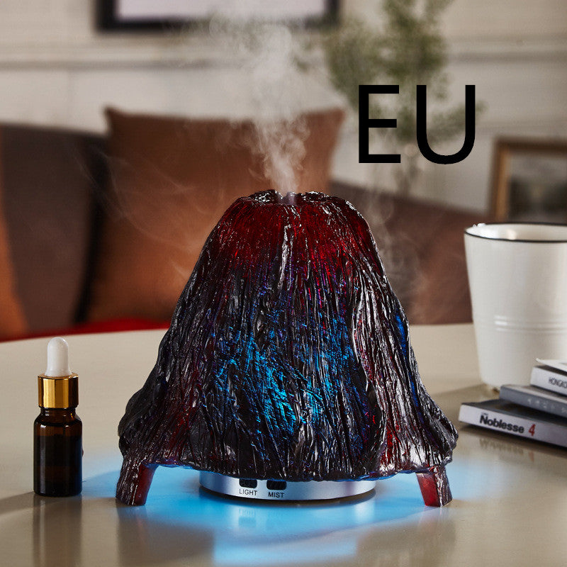 Ultrasonic Air Aroma Diffuser Volcano Humidifier Colorful Night Light Mist Maker Desktop Aroma Sprayer Angelwarriorfitness.com