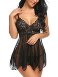 Sexy Lingerie Sexy Lingerie Front Slit Nightdress Angelwarriorfitness.com