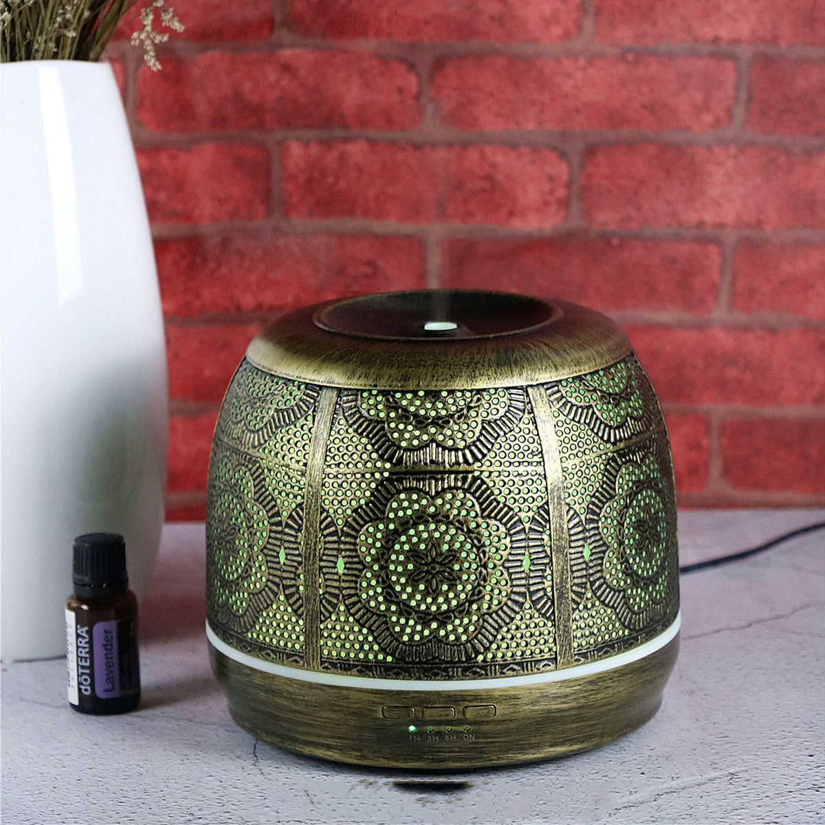 Wrought Iron Hollow Aroma Diffuser Humidifier Office Mute Aroma Diffuser Angelwarriorfitness.com