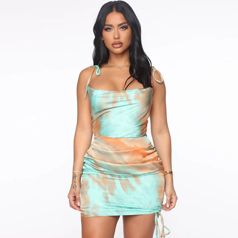 Sling Halter Slim Dress Women's Dress Angelwarriorfitness.com