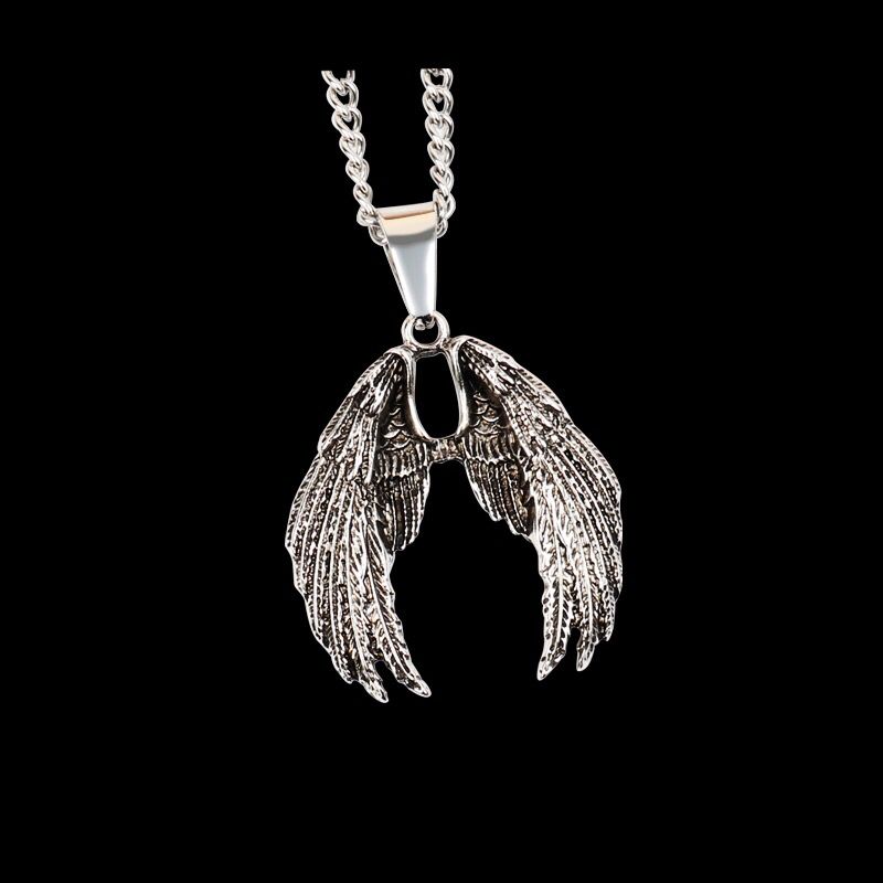 Niche Design Angel Devil Wings Dark Necklace Angelwarriorfitness.com