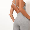 Sexy Backless Solid Color Slimming Onesie For Ladies Angelwarriorfitness.com