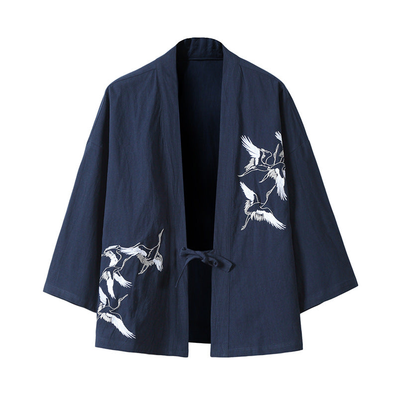 Kimono Robes Traditional Men Jackets Hip Hop Streetwear Angelwarriorfitness.com