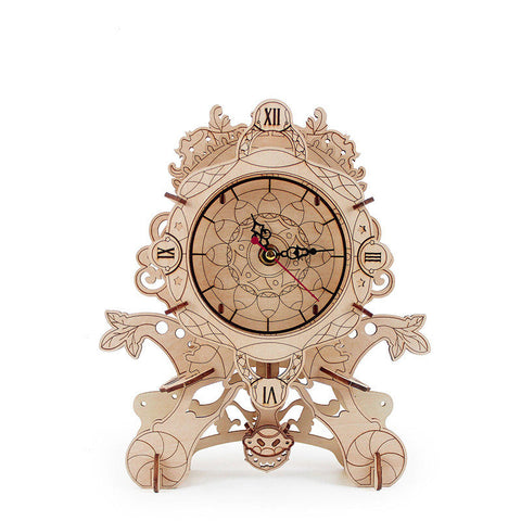 Wooden Glyph Clock Assembly Model Table Clock Angelwarriorfitness.com