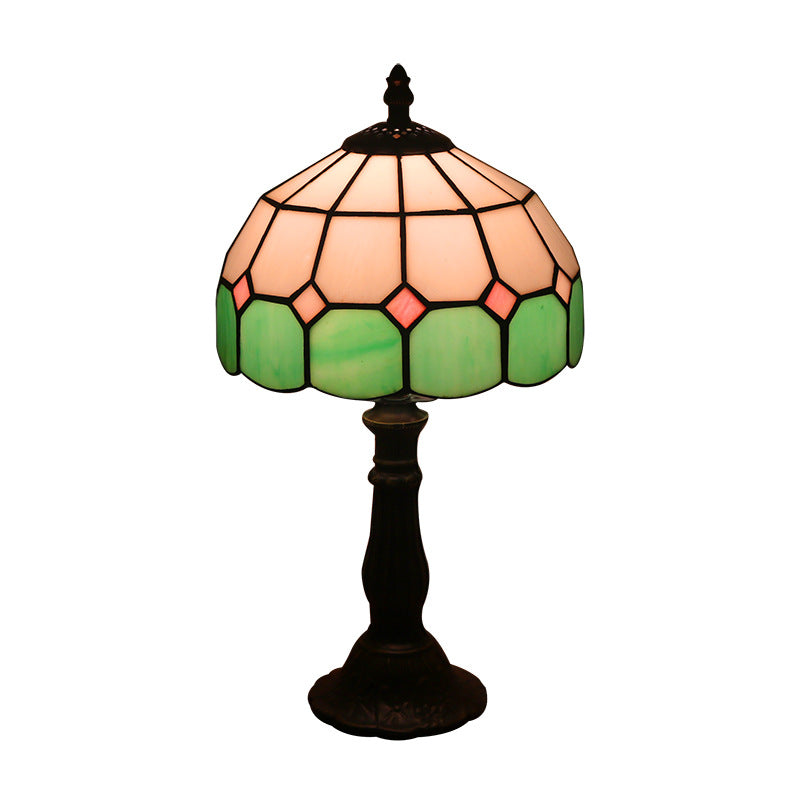 Lamp Bedroom Bedside Lamp Retro Bar Yellow Glass Lamp Resin Base Table Lamps Makeup Table Side Table Led Lights Angelwarriorfitness.com