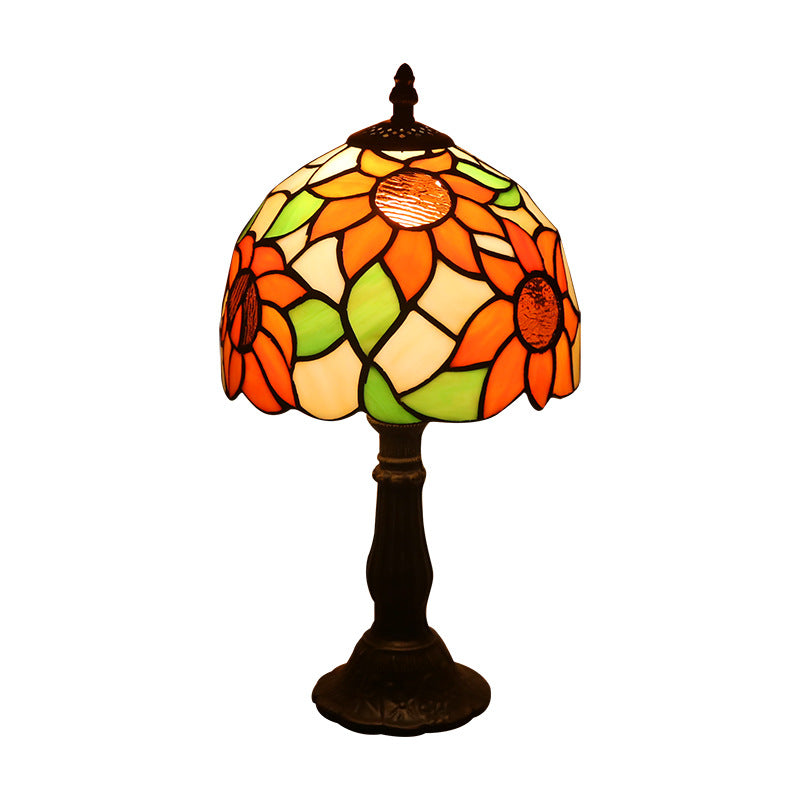 Lamp Bedroom Bedside Lamp Retro Bar Yellow Glass Lamp Resin Base Table Lamps Makeup Table Side Table Led Lights Angelwarriorfitness.com