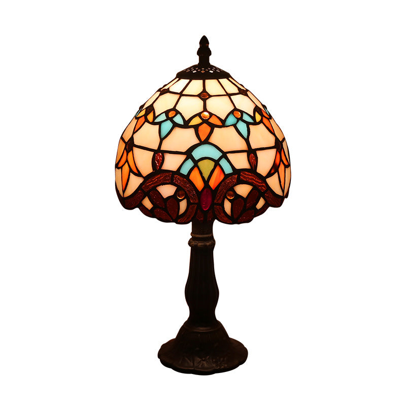 Lamp Bedroom Bedside Lamp Retro Bar Yellow Glass Lamp Resin Base Table Lamps Makeup Table Side Table Led Lights Angelwarriorfitness.com