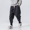 Chinese Style Harem Pants Men Streetwear Casual Joggers Mens Pants Cotton Linen Sweatpants Ankle-length Men Trousers M-5XL Angelwarriorfitness.com