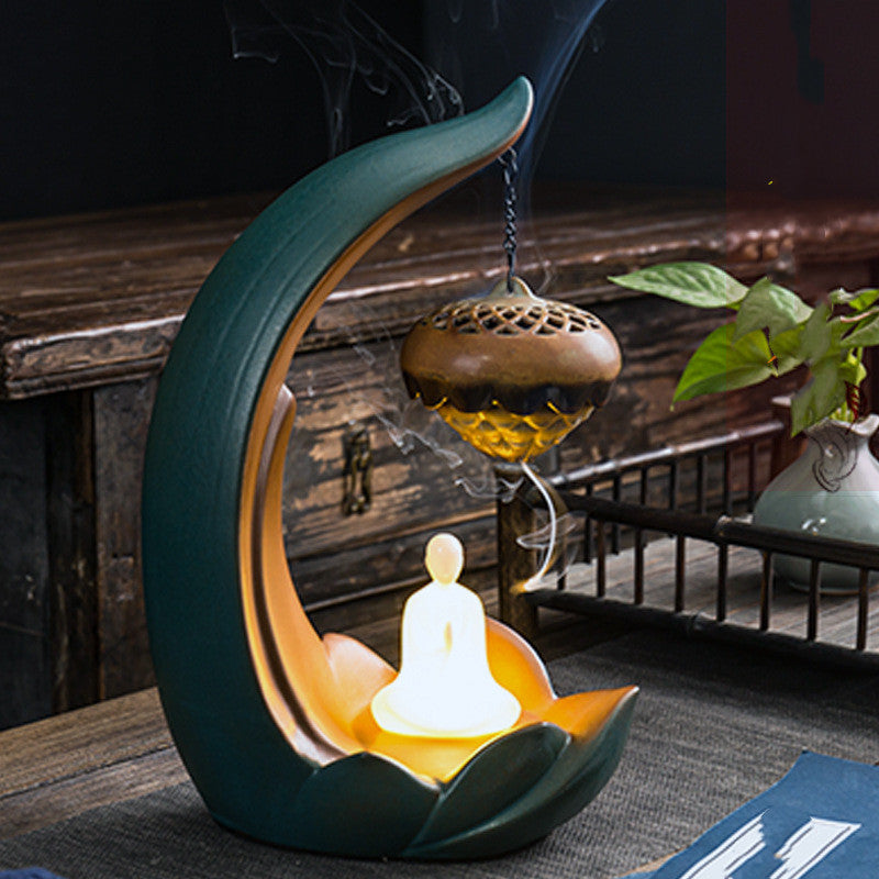 Ceramic Creative Backflow Aroma Diffuser Decoration Angelwarriorfitness.com
