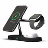 Multifunctional Five-In-One Magnetic Wireless Charging Watch Headset Desktop Mobile Phone Holder Charger 15W Fast Charge Angelwarriorfitness.com