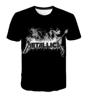 Cool Digital Printing Godzilla Metal Band Creative T-shirt Angelwarriorfitness.com