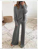 Women's Casual Solid Color One Shoulder Ladies Knit Suit Angelwarriorfitness.com