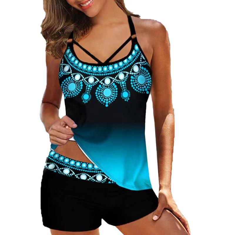 Sexy Ladies Boxer Tankini Swimsuit Suit Angelwarriorfitness.com