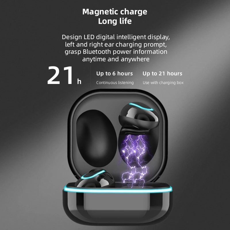 New S6 SE Breathing Light Time Digital Display TWS5.0 Bluetooth Headset Angelwarriorfitness.com