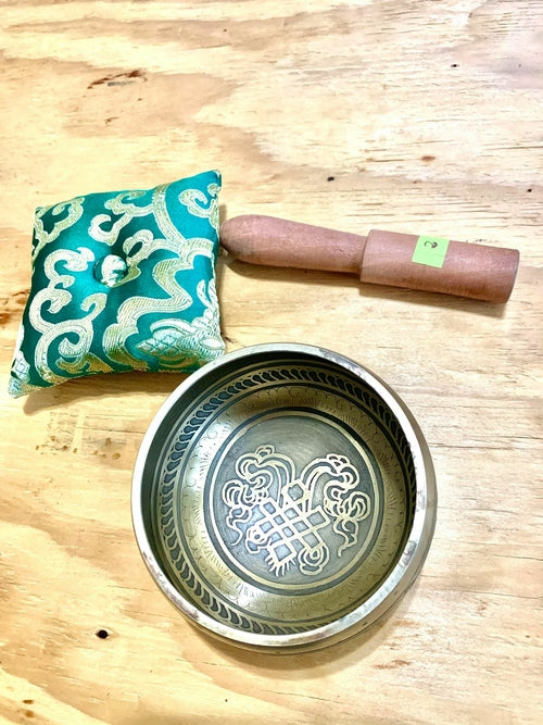Yoga Singing Bowl for Peace Sound Therapy Meditation Copper-5" Angelwarriorfitness.com