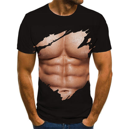 Muscle Abdominal Casual Men's Wear Printing Angelwarriorfitness.com