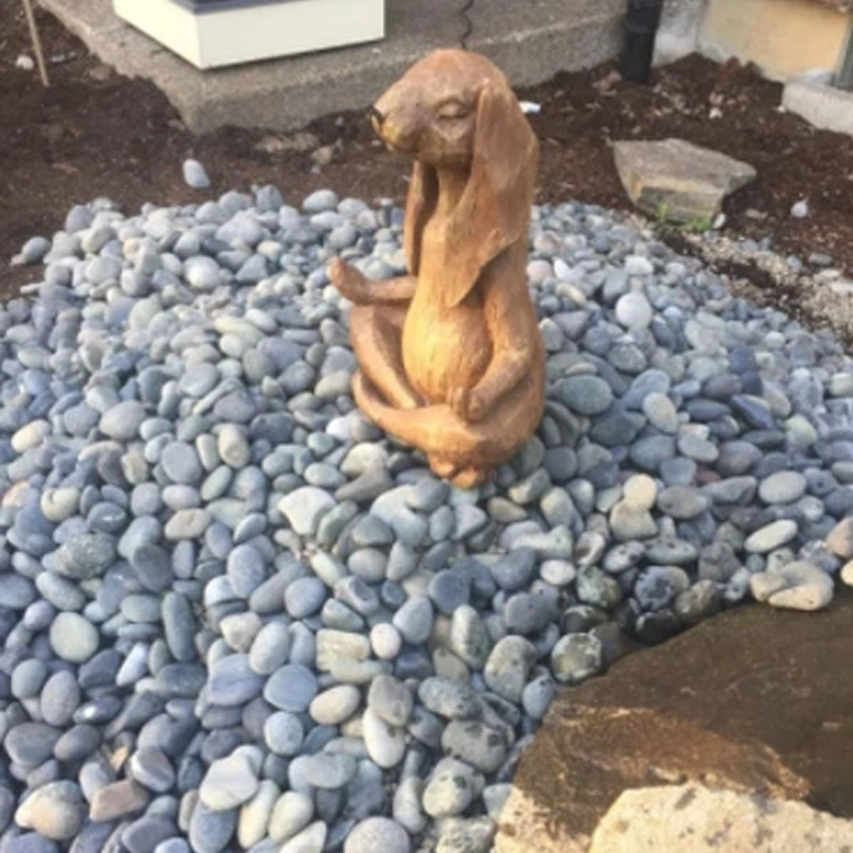 Yoga Space Gift Art Deco Animal Buddha Statue Resin Rabbit Buddha Angelwarriorfitness.com