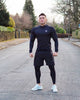Men'S 3-Piece Workout Clothes Long-Sleeved Tight-Fitting Sportswear Angelwarriorfitness.com