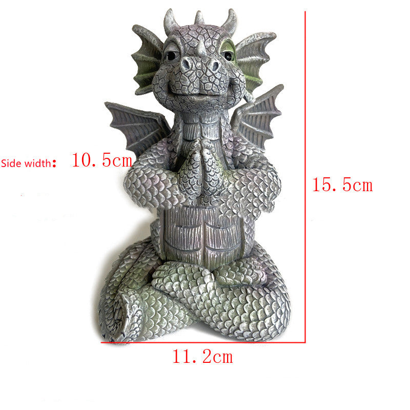 Garden Dragon Meditated Statue Angelwarriorfitness.com