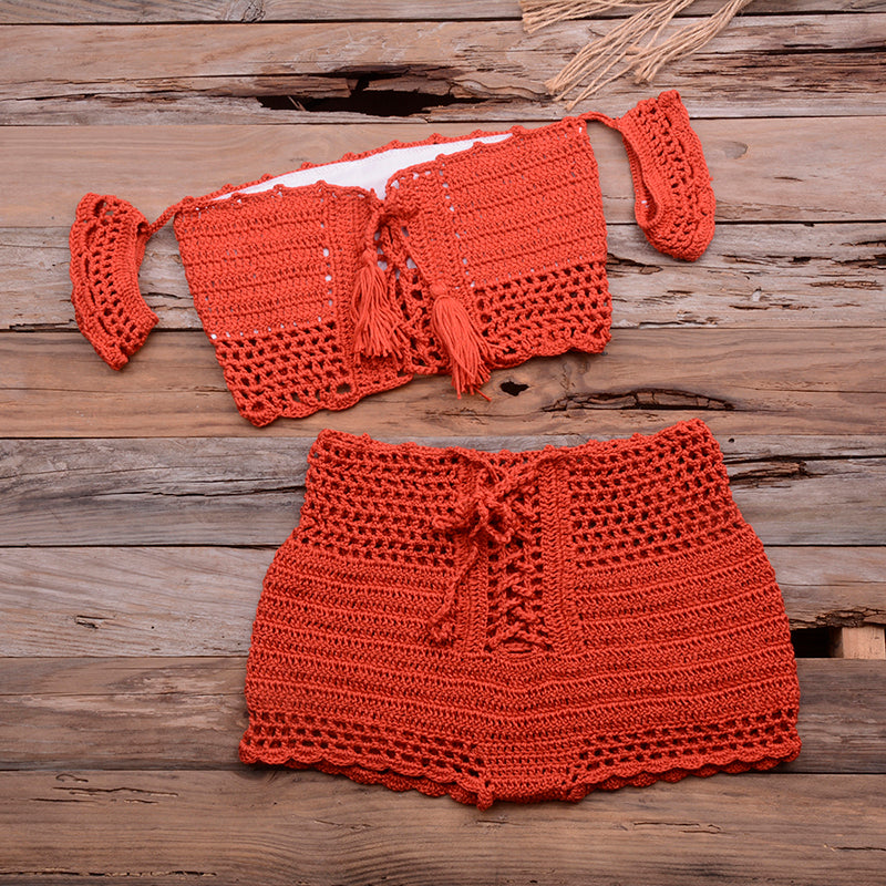 Crotchet Bohemian Bikini Angelwarriorfitness.com