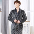 Winter Pajamas Men'S Winter Thickened Long Pajamas Plus Velvet Angelwarriorfitness.com