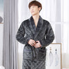 Winter Pajamas Men'S Winter Thickened Long Pajamas Plus Velvet Angelwarriorfitness.com