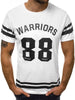Fitness T-shirt Men's Letter Round Neck Short-Sleeved T-shirt Angelwarriorfitness.com