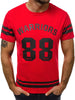 Fitness T-shirt Men's Letter Round Neck Short-Sleeved T-shirt Angelwarriorfitness.com