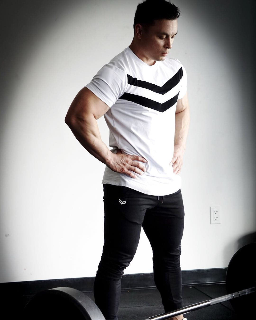 Muscle European and American Brothers Summer Sports Fitness Training T-shirt Cotton Short Sleeve Angelwarriorfitness.com