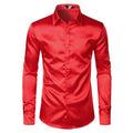 Mens Black Satin Dress Shirts Angelwarriorfitness.com