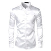 Mens Black Satin Dress Shirts Angelwarriorfitness.com
