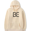 Printed Hoodie BE Letters Men And Women Plus Size Double Hood Sweater Women Angelwarriorfitness.com