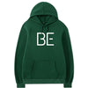 Printed Hoodie BE Letters Men And Women Plus Size Double Hood Sweater Women Angelwarriorfitness.com