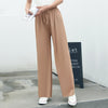 New Wide Leg Pants Women's Trousers High Waist Loose Slim Straight-leg Pants Angelwarriorfitness.com