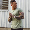 Round Neck Sports Short-sleeved T Outdoor Running Fitness Bodybuilding Muscle Brother T-shirt Angelwarriorfitness.com