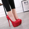 Spring Autumn Sexy Wedding Fetish Round Toe Woman Pumps Platform Very High Heel Pumps Angelwarriorfitness.com