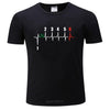 Motorcycle Heartbeat Gear Black Men T-Shirt Biker Lover Angelwarriorfitness.com