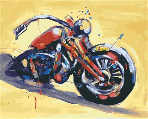 Retro Cool Motorcycle Still Life Canvas Wedding Art Deco Picture Gift Angelwarriorfitness.com