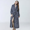 Men's Winter Plus Size Long Bathrobe Coral Fleece Full Length Pajamas Angelwarriorfitness.com
