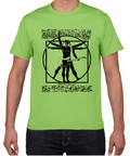 Drums Da Vinci Funny T Shirt Men Vitruvian Man Drummer Angelwarriorfitness.com