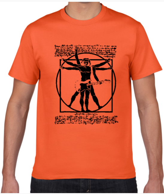 Drums Da Vinci Funny T Shirt Men Vitruvian Man Drummer Angelwarriorfitness.com