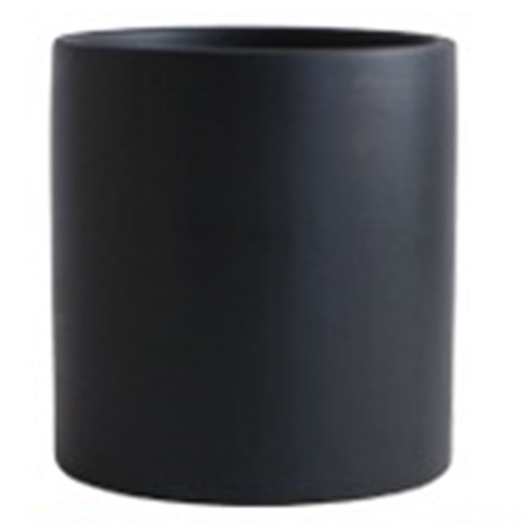 Nordic Industrial Style Colorful Ceramic Flowerpot Succulent Planter Green Plants Cylindrical Shape Flower Pot With Hole Tray Angelwarriorfitness.com