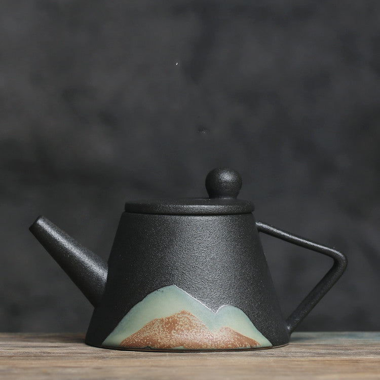 Teapot Ceramic Single Pot Underglaze Color Set Japanese Household Teapot Angelwarriorfitness.com