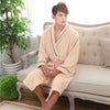 Flannel pajamas Hotel bathrobe Angelwarriorfitness.com
