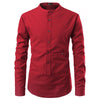 Men Shirts Korean Men Slim Long Sleeve Dress Shirt Angelwarriorfitness.com