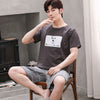 Summer New Cotton Pajamas Men's Short-sleeved Pajamas Homewear Suit Angelwarriorfitness.com