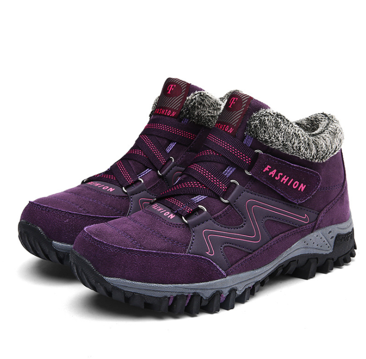 Outdoor Snow Plus Velvet Warm Women's Cotton Shoes Angelwarriorfitness.com