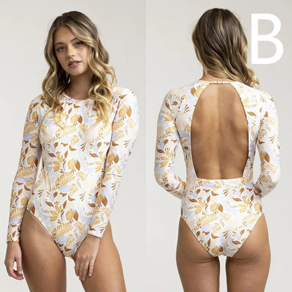 Sexy Surf Long Sleeve Swimwear Women Angelwarriorfitness.com